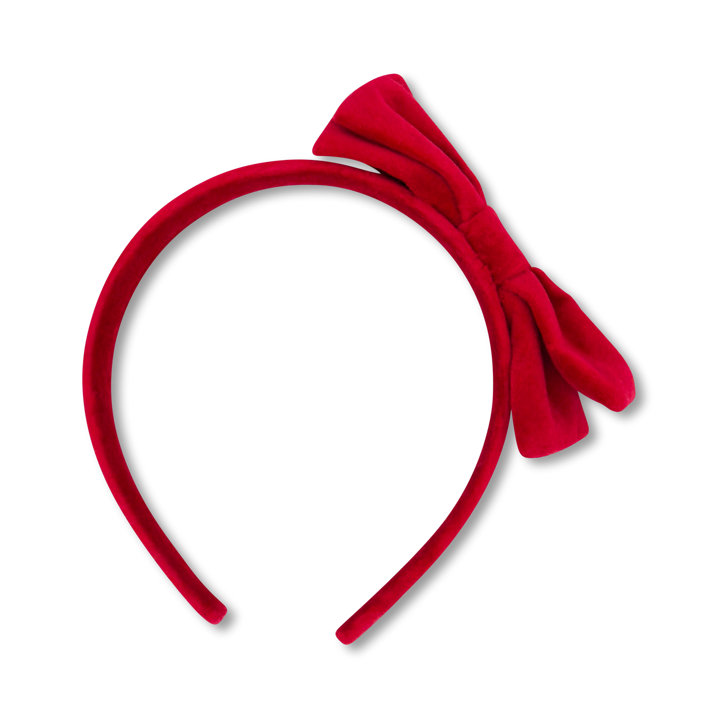 Hadley Headband Ruby Red Velvet