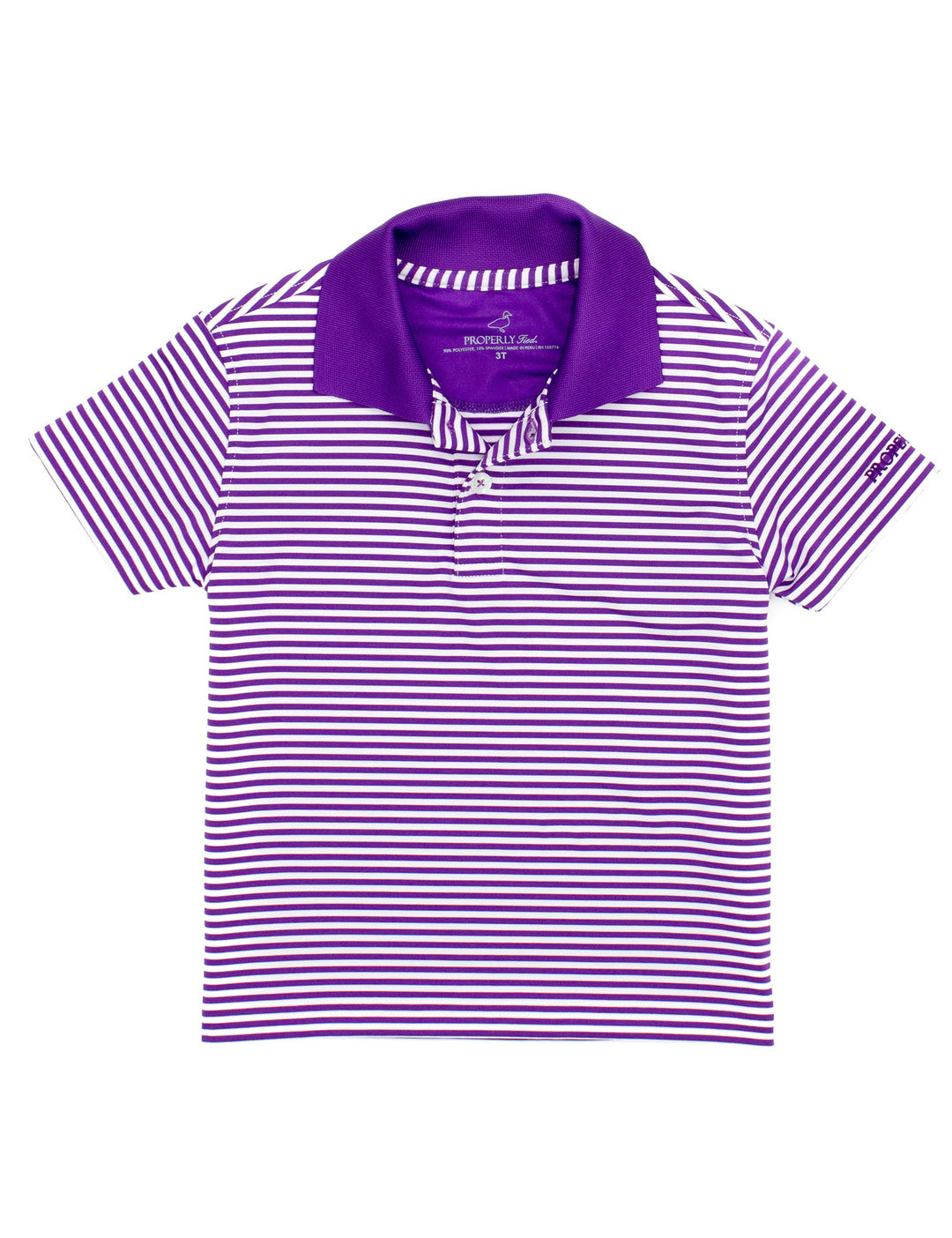 Purple Dallas Stripe Polo