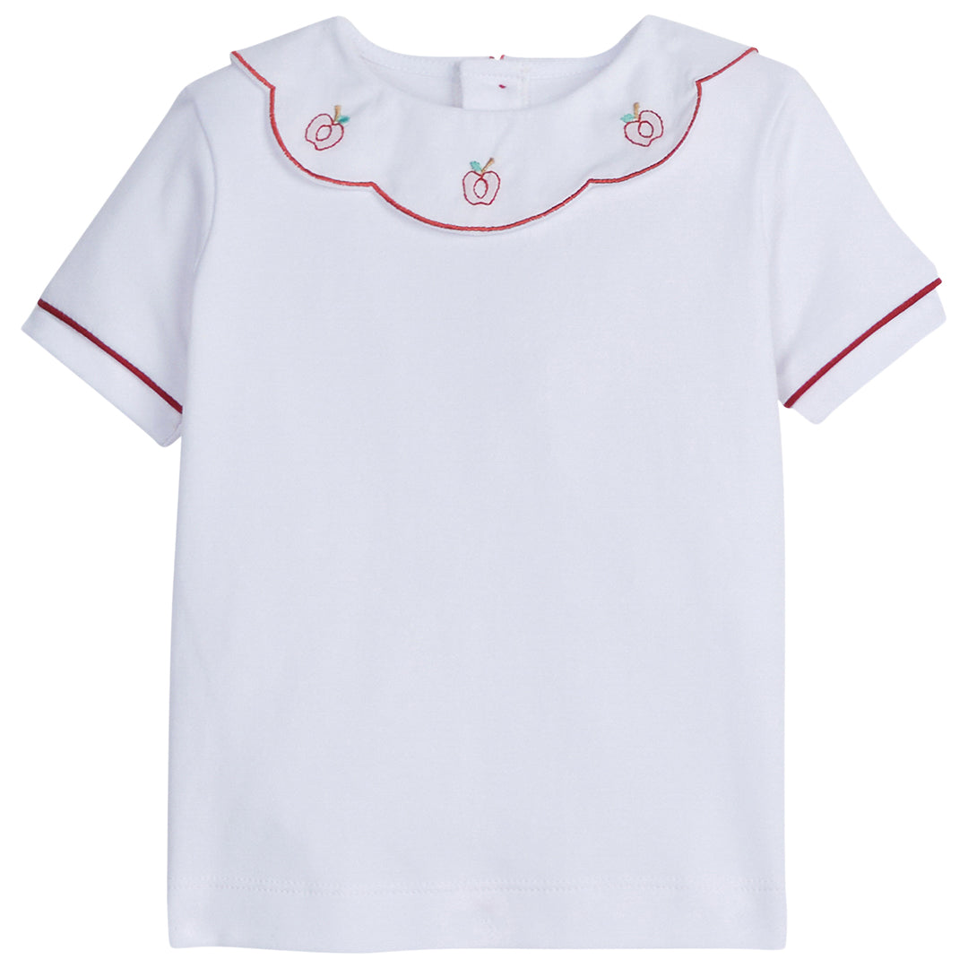 Scallop Apple Collar Shirt