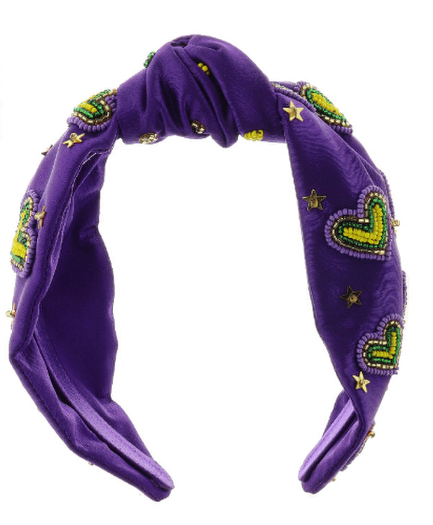 Mardi Gras Love Headband