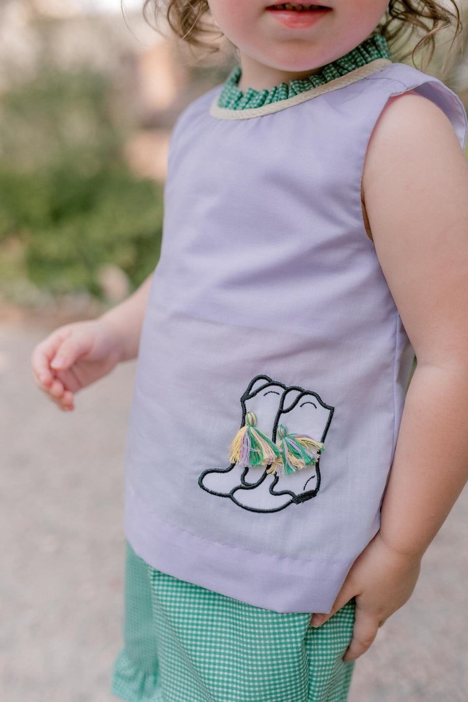 Mardi Gras Marching Boot Bloomer Set