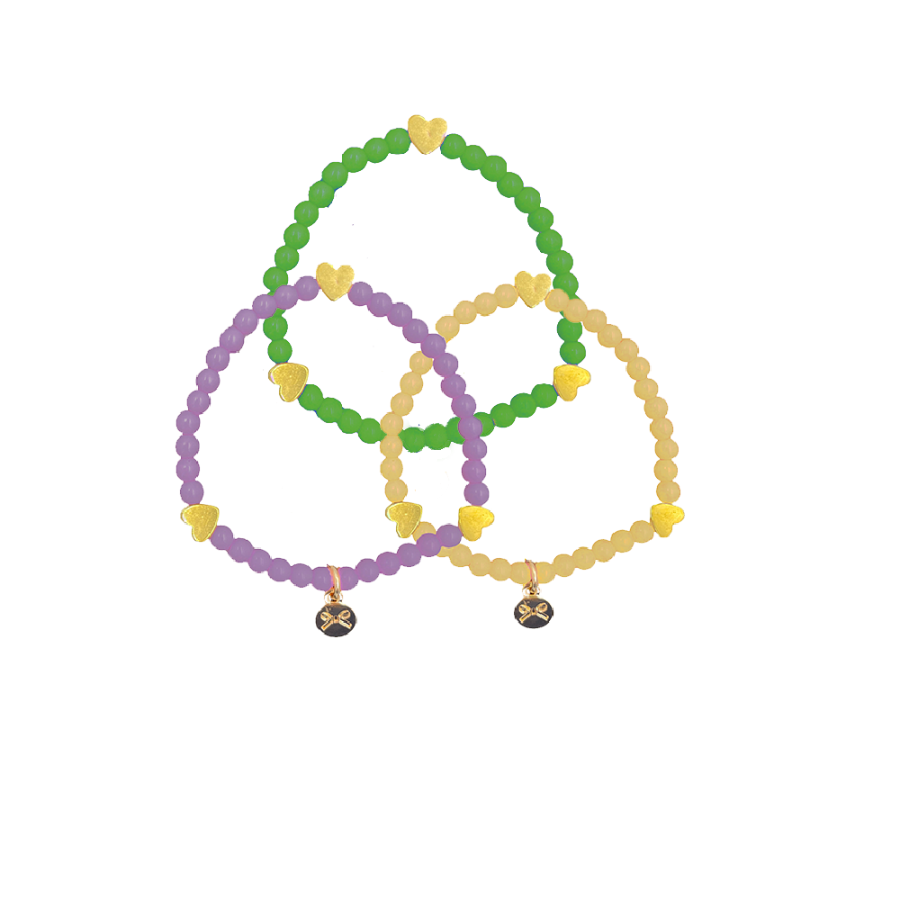 Mardi Gras Bracelet Set