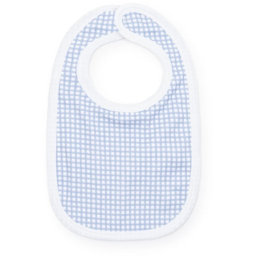 Blue Gingham Bib