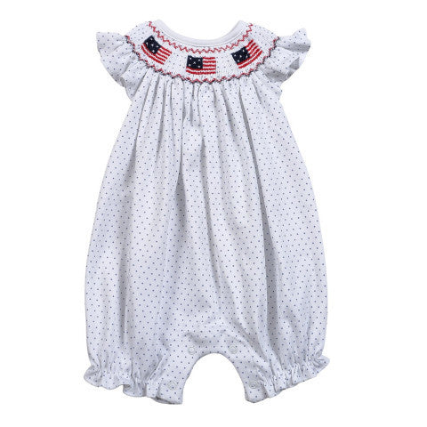 American Ruffle Smocked Bubble