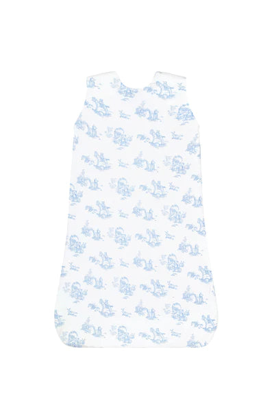 Blue Toile Sack