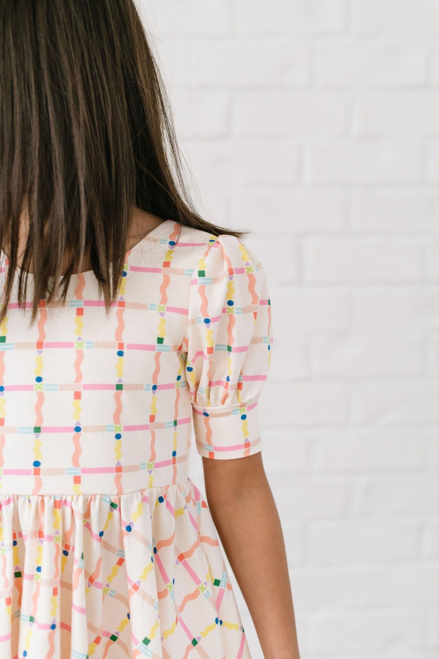 School Squiggles Puff Dress