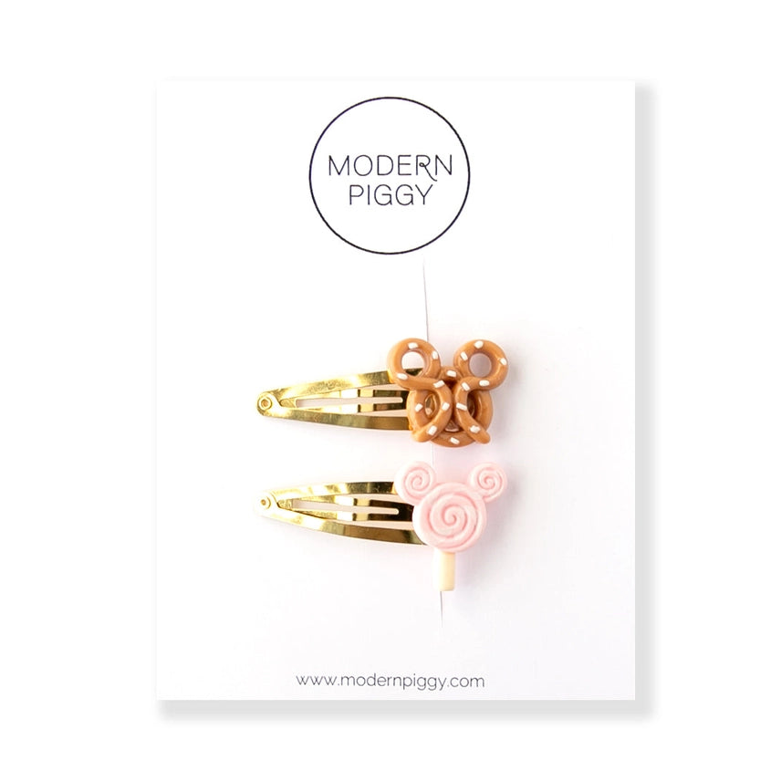 Pink Snacks Snap Clips