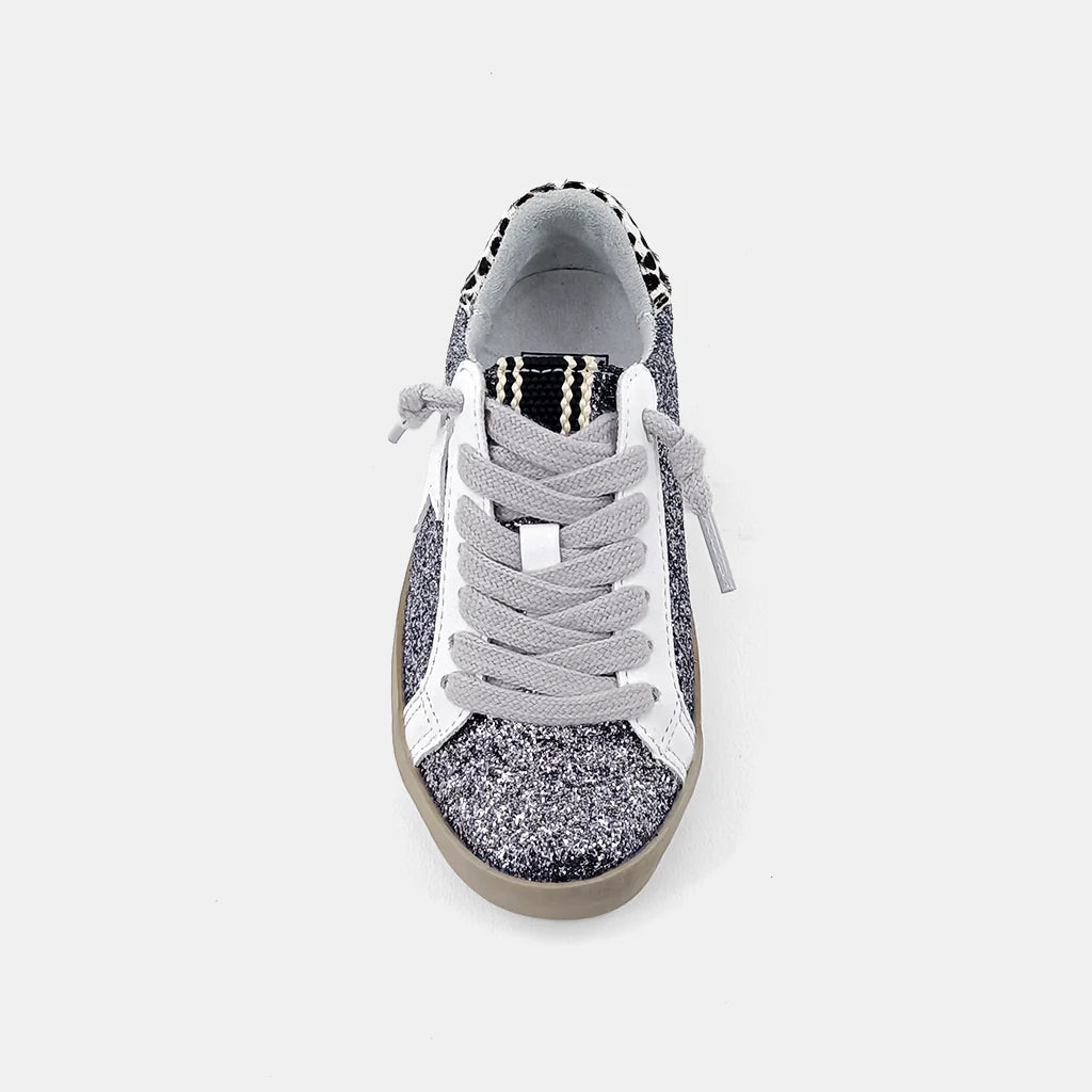 Paula Sneaker Pewter Glitter
