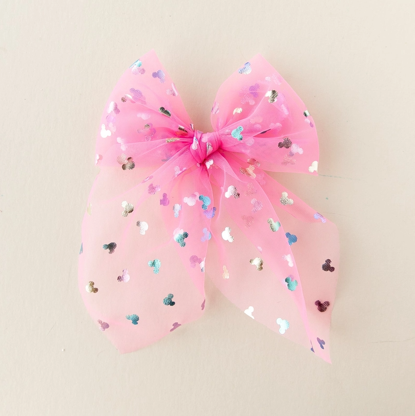 Bibbidi Bobbidi Bow Tulle Bow - Pink