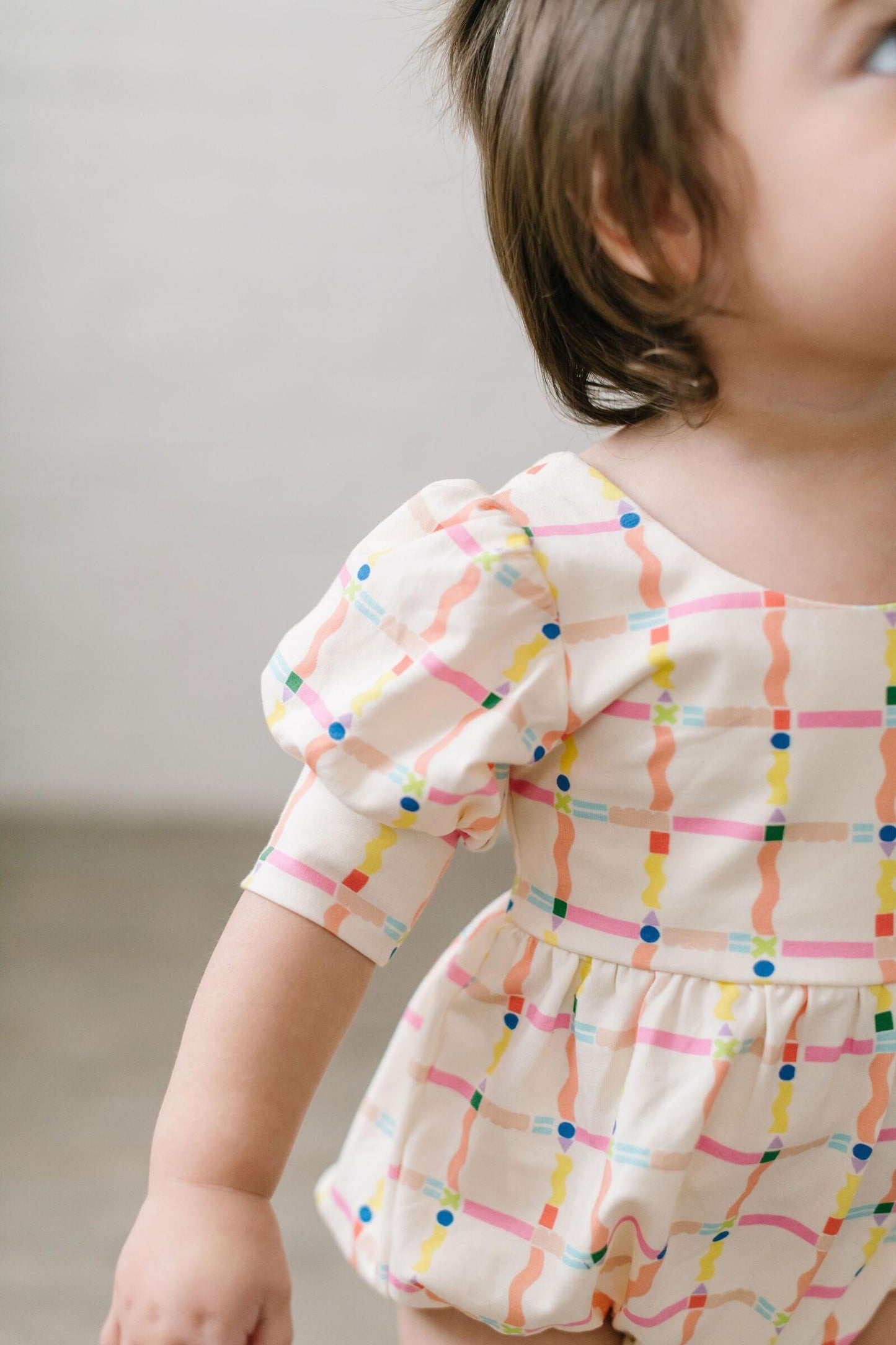 School Squiggles Puff Romper