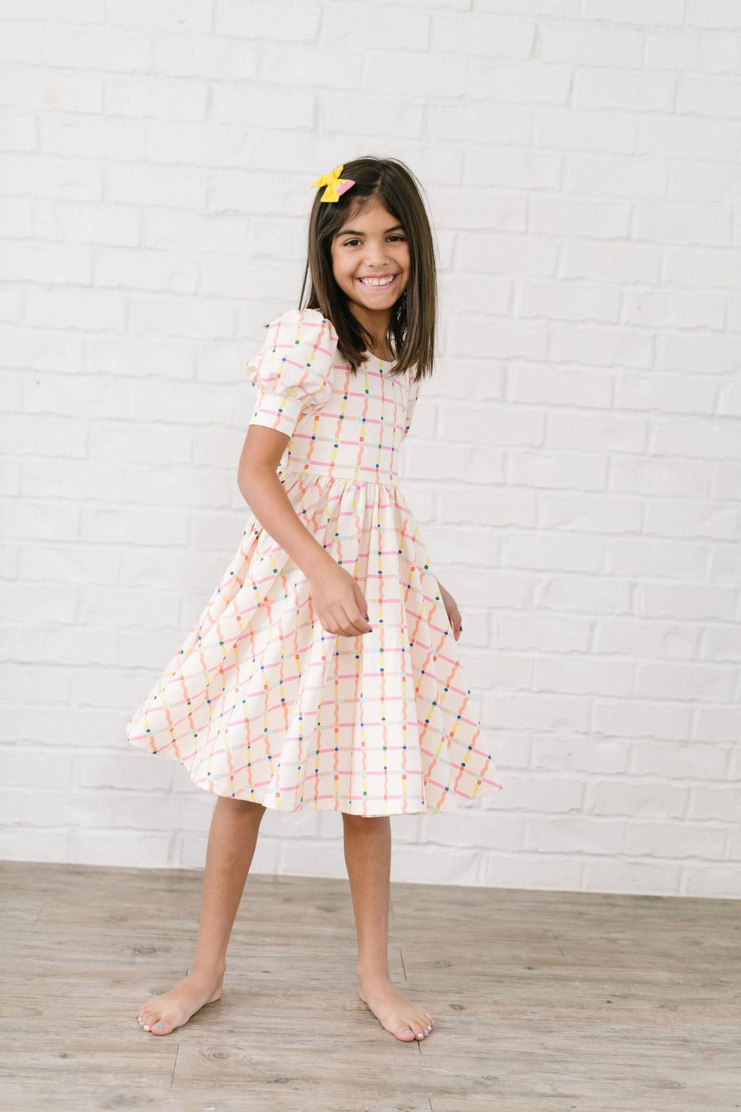 School Squiggles Puff Dress