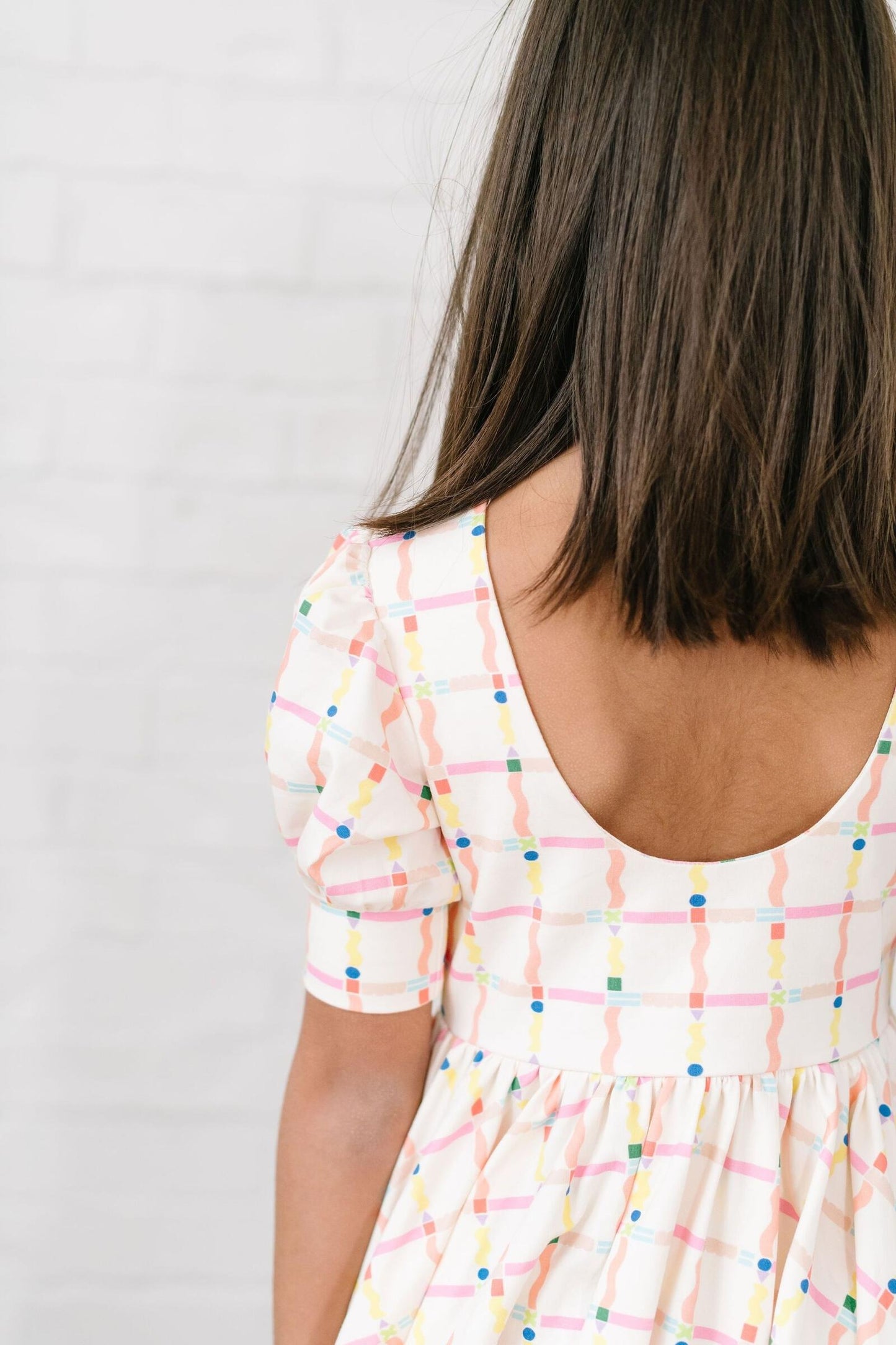 School Squiggles Puff Dress