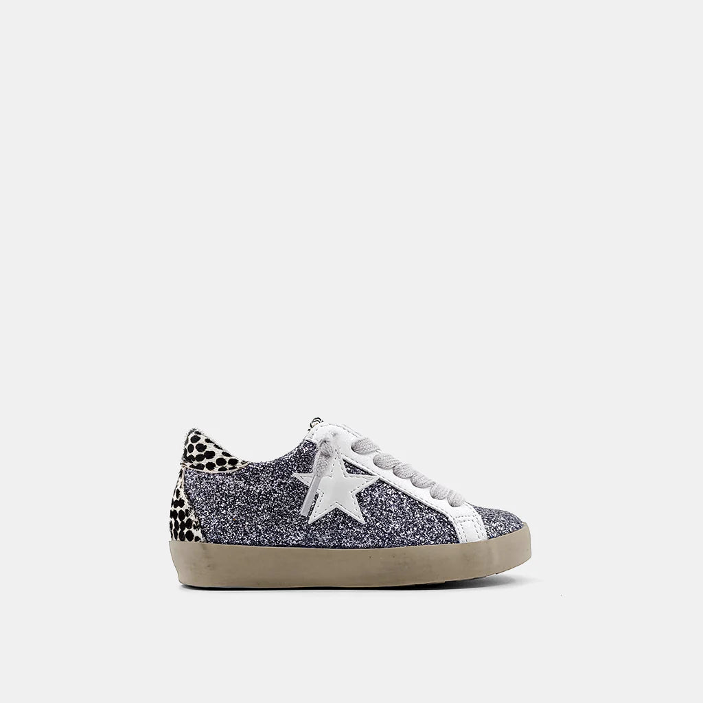 Paula Sneaker Pewter Glitter
