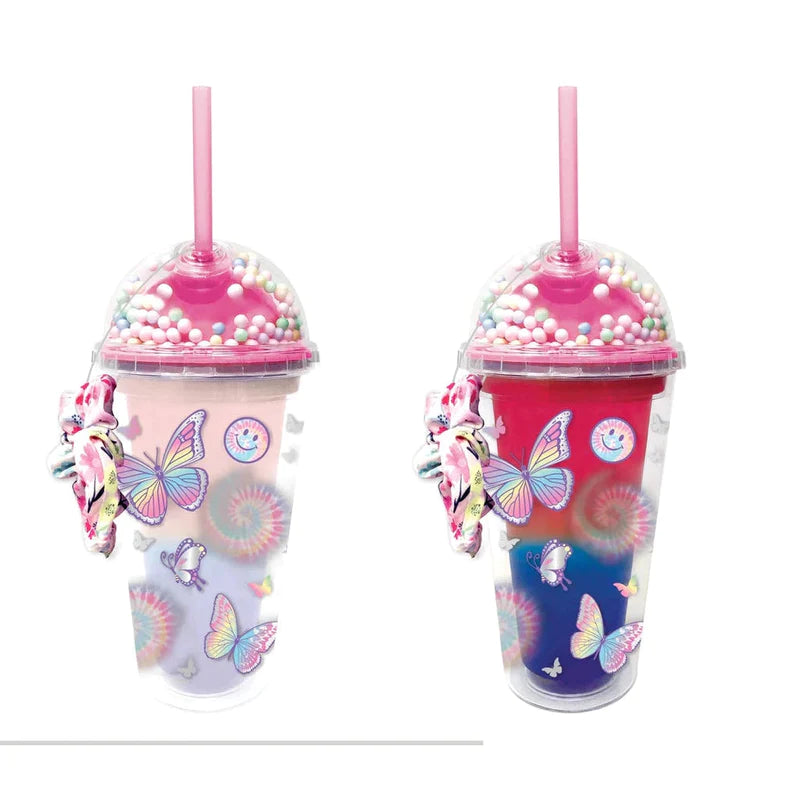 Color Changing Tumbler - Tie Dye Butterfly