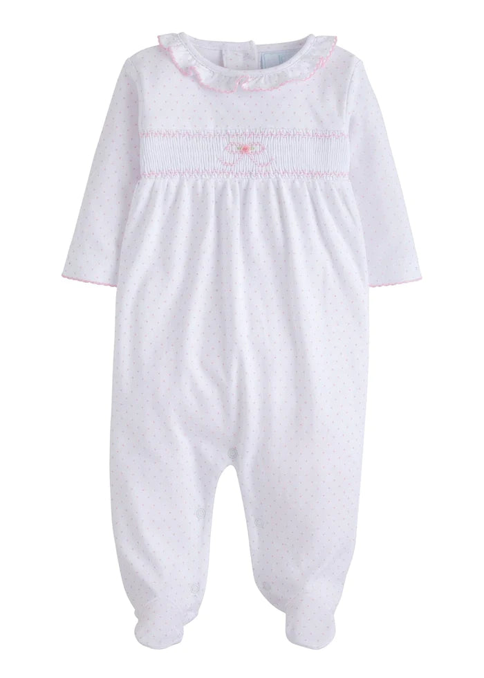 Bow Smocked Footie