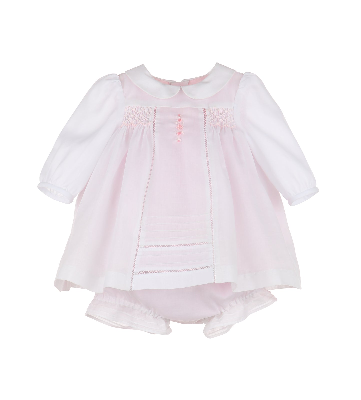 Pink Boho Smocked Dress