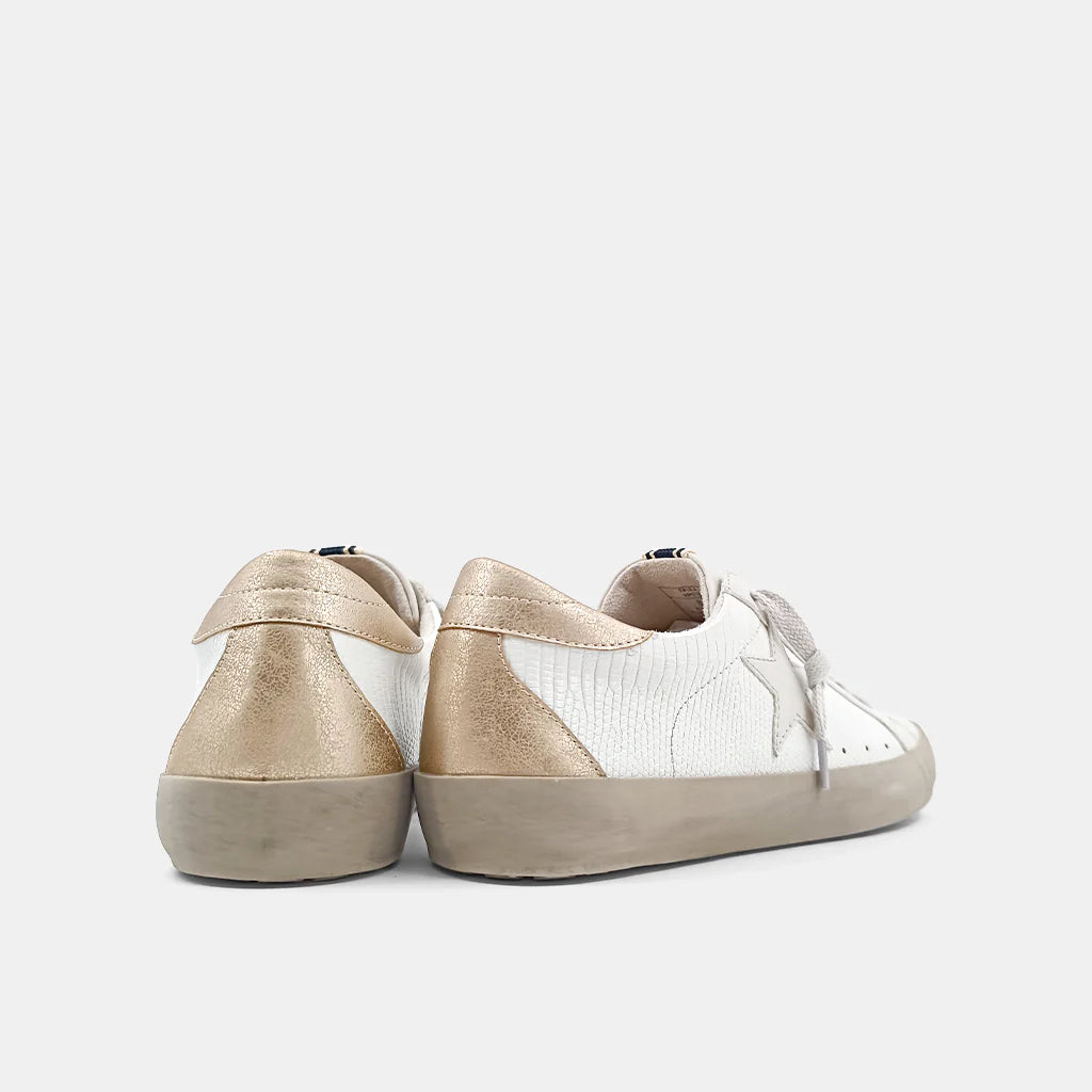 Paula Bone Lizard Sneaker
