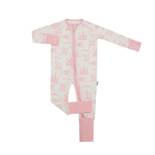 Pink Toile Zipper Pajama