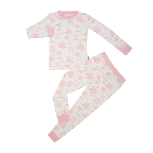 Pink Toile Two Piece Pajama
