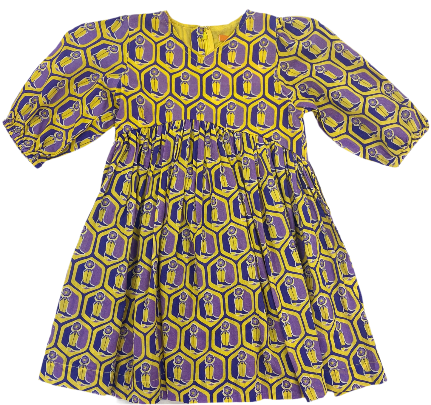 Yellow Lotus Boot Dress