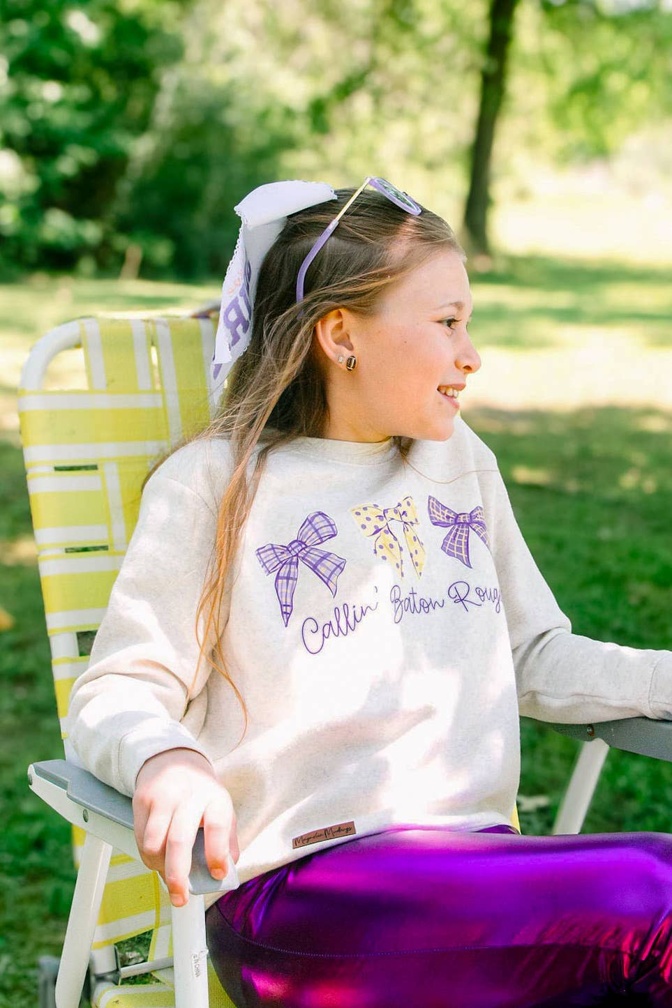 Callin' Baton Rouge Kid's Crewneck Pullover