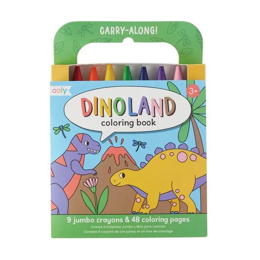 Carry Along Cray & Coloring Book Kit - Dinoland