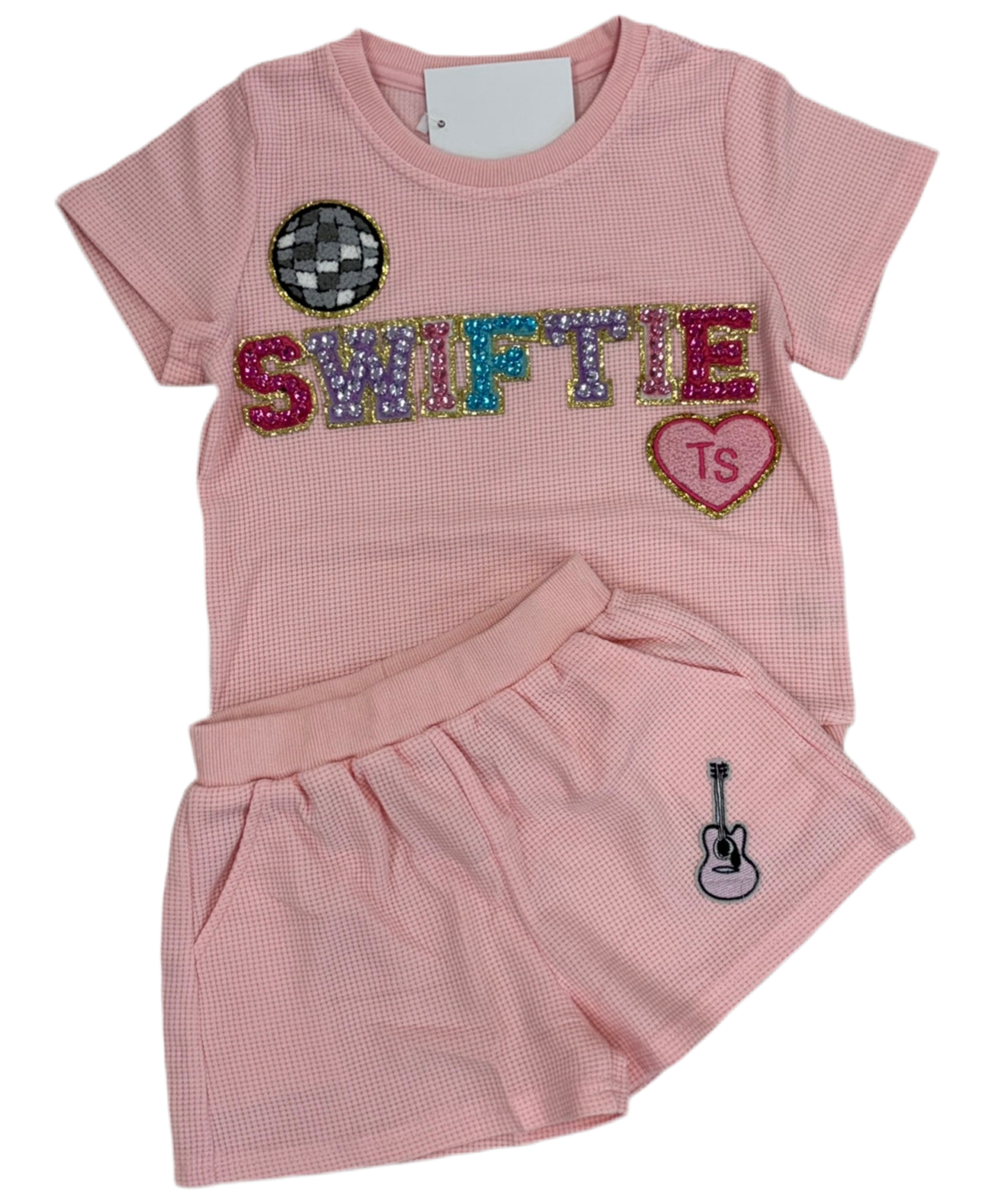 Pink Swiftie Short Set