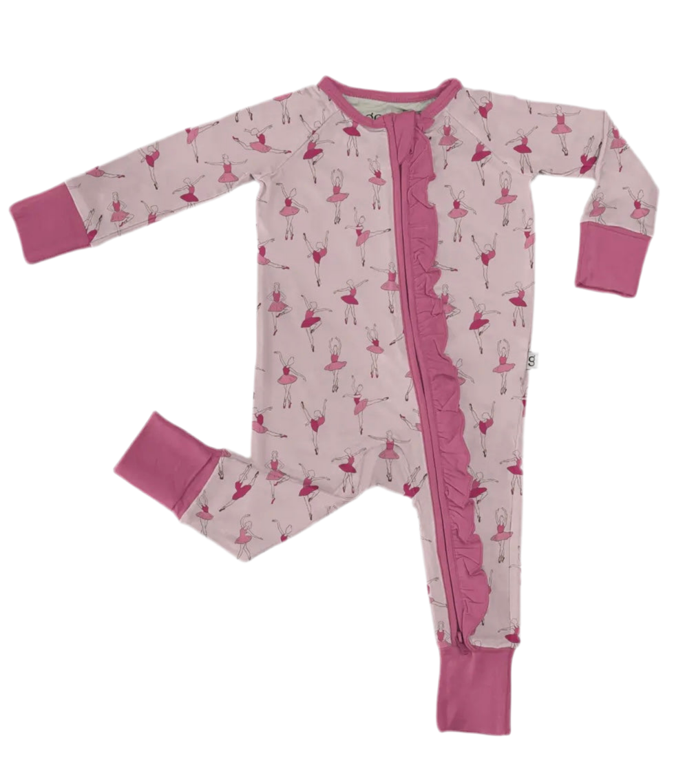 Ballet Long Sleeve Zip PJ