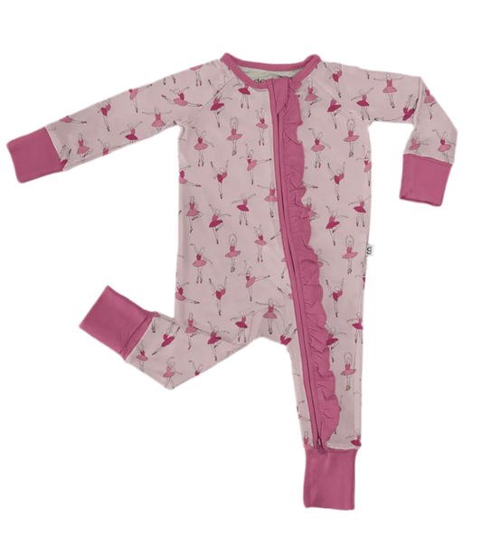 Ballet Long Sleeve Zip PJ