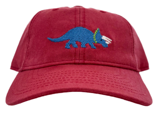 Red Triceratops Hat