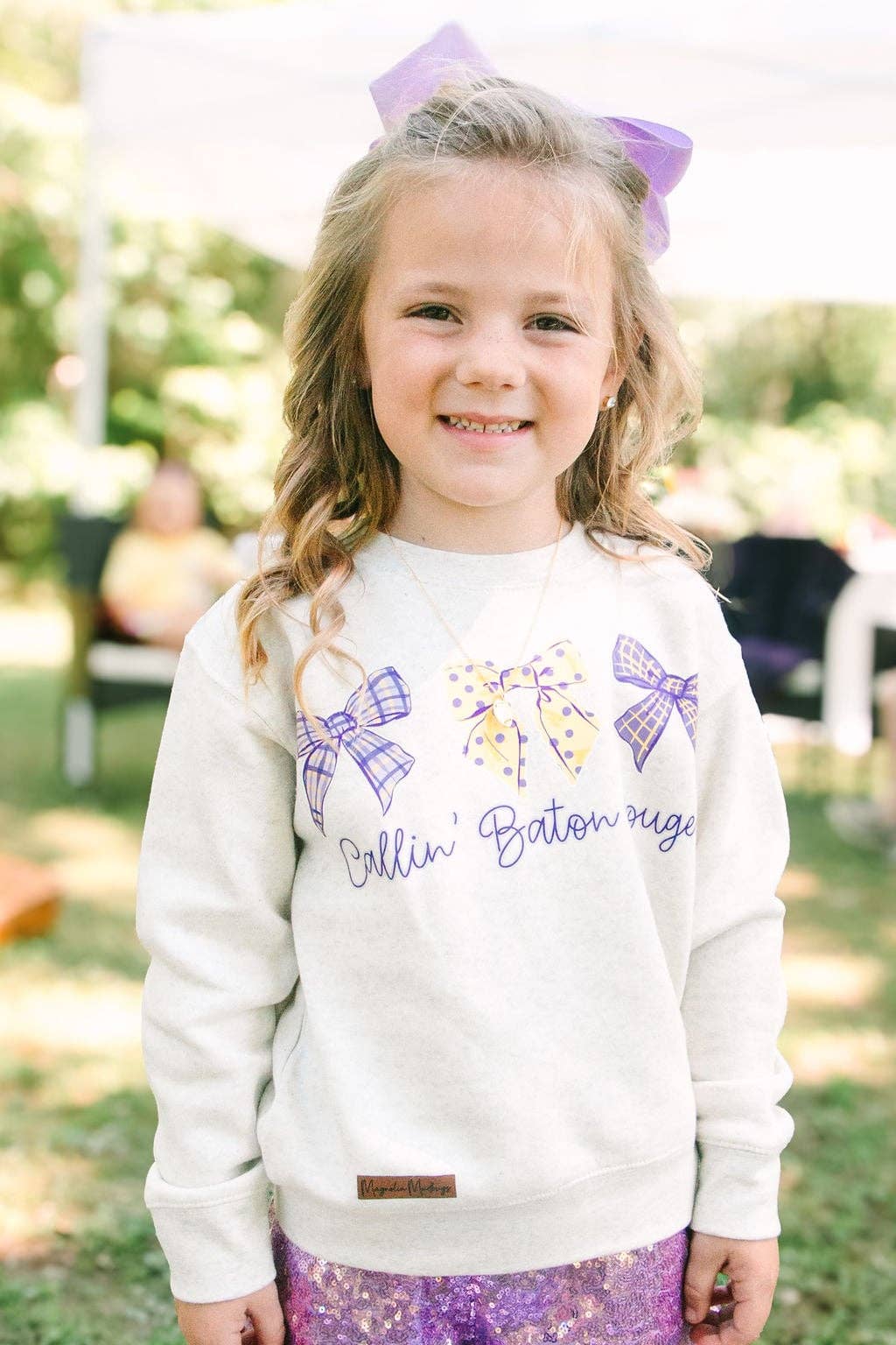 Callin' Baton Rouge Kid's Crewneck Pullover