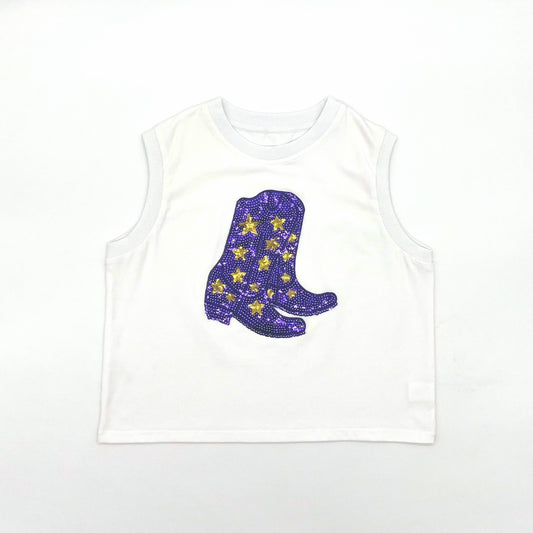 Sequin Boot Tee