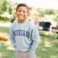 Louisiana Kids Crewneck Pullover | Purple + Gold