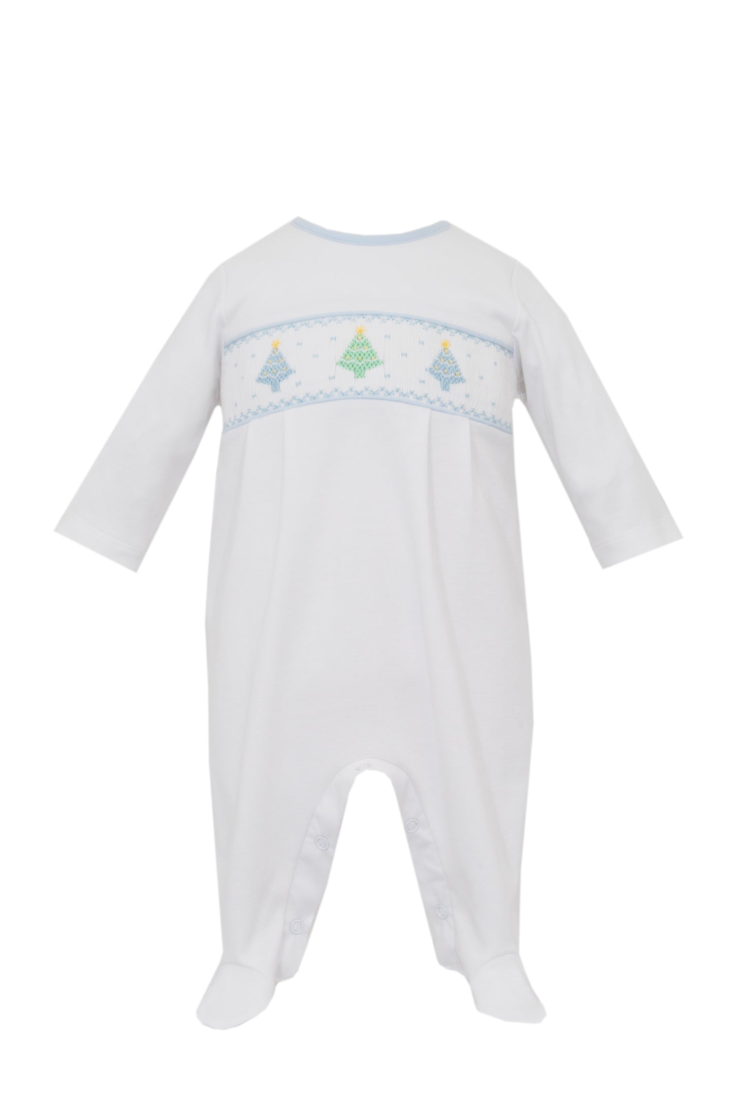 Christmas Trees Knit Boy Footie