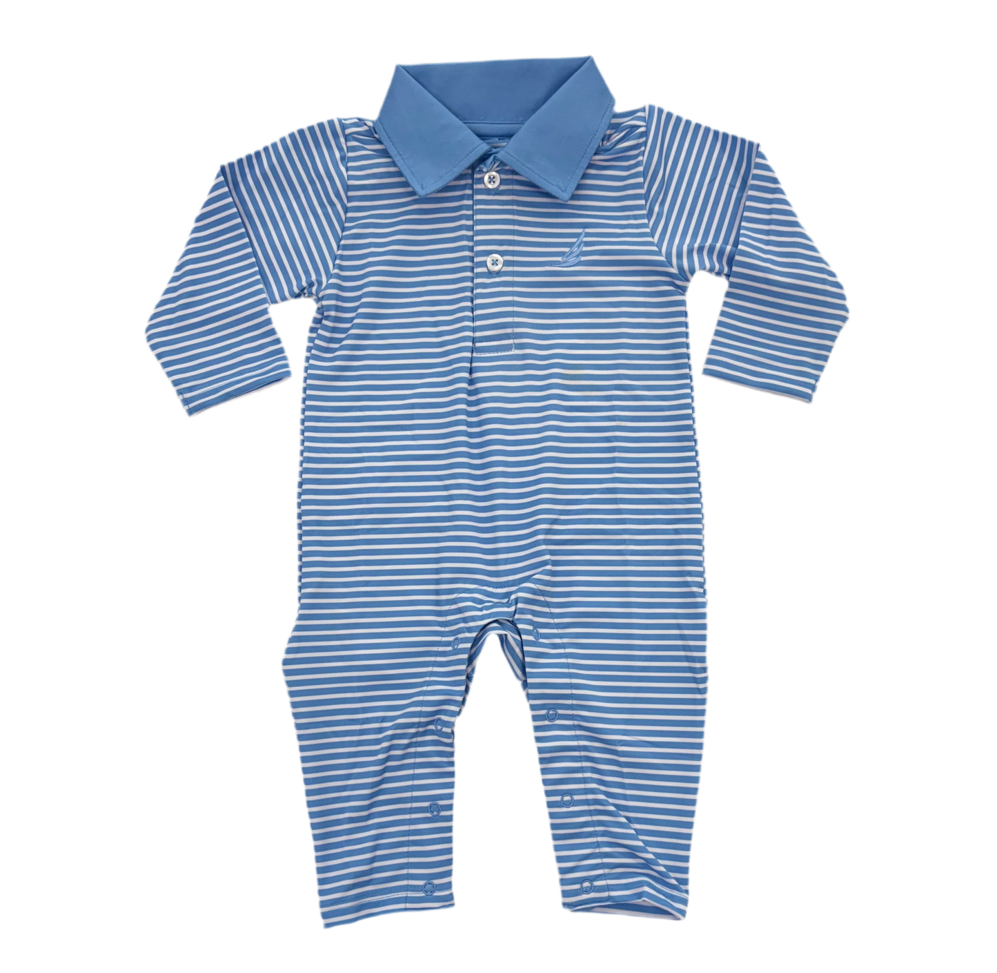 Banks Blue Stripe Polo Romper