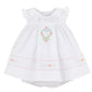 White Dotted Ruffle Float