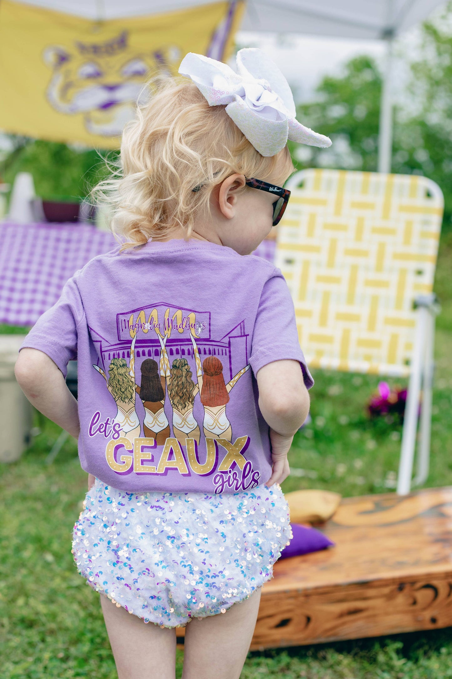 Let's GEAUX Girls Tee