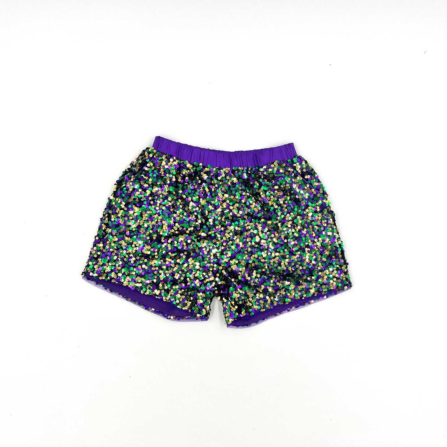 Mardi Gras Confetti Sequin Short