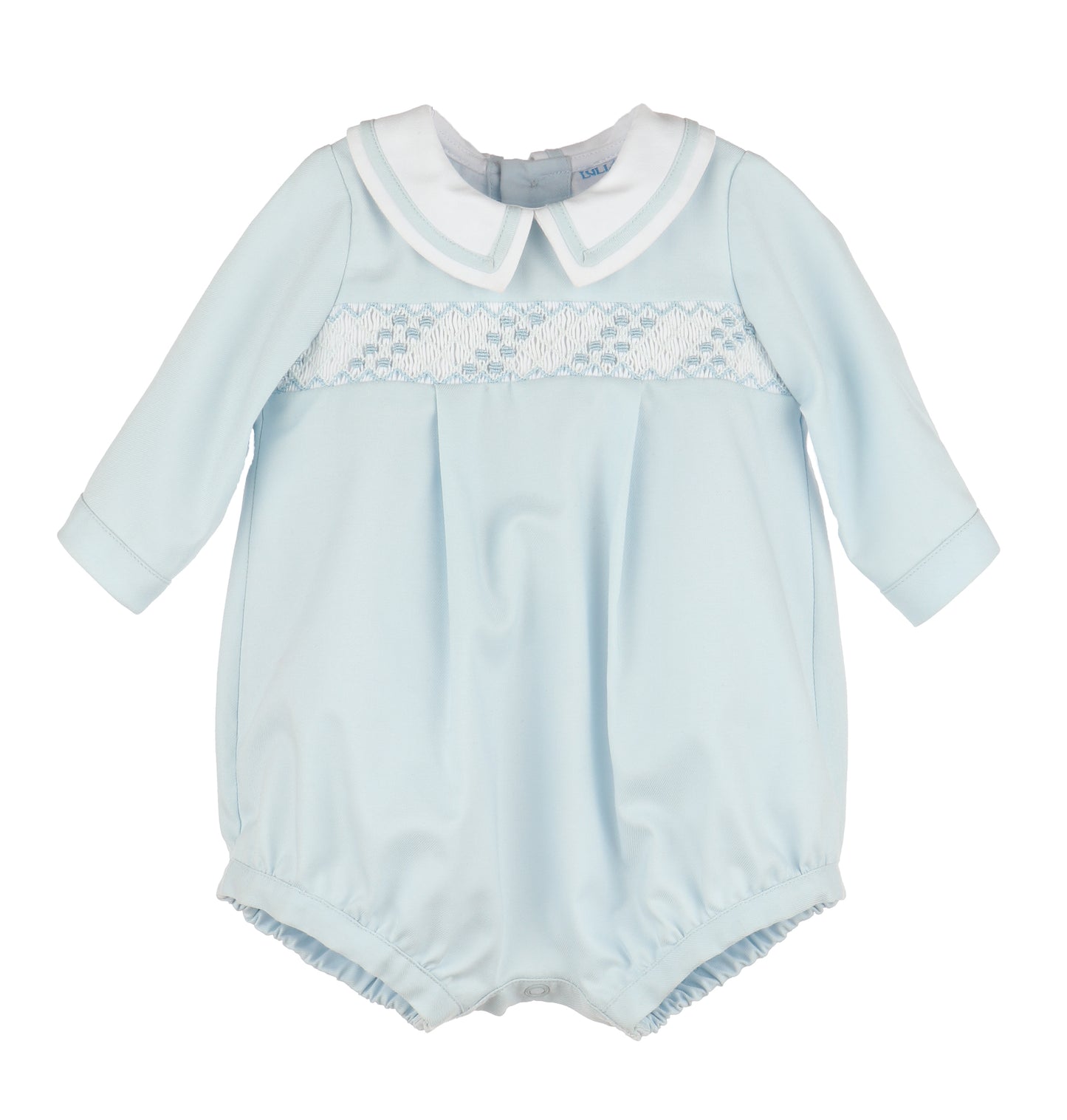 Blue Classic Smock Boy Bubble