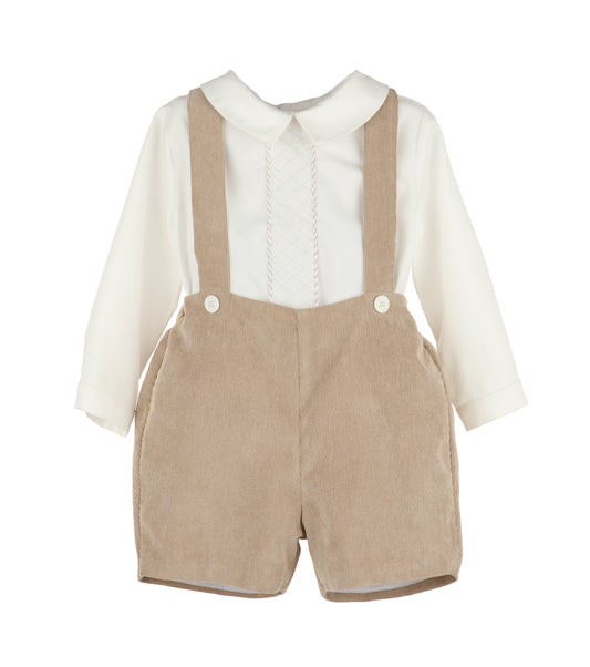 Beige Winterberry Cord Boy Set