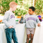 Louisiana Kids Crewneck Pullover | Purple + Gold