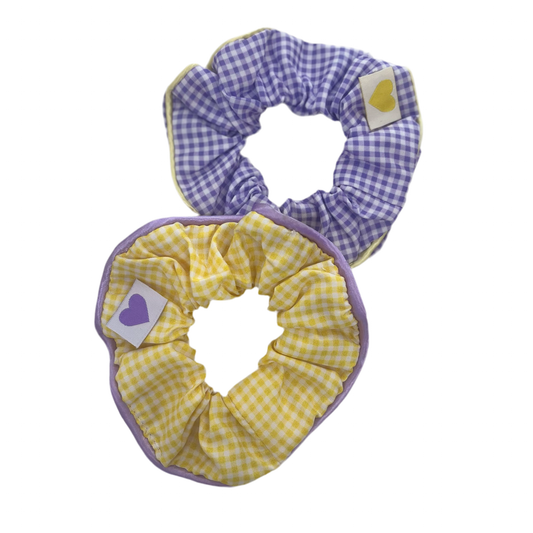 LSU Gingham Scrunchie