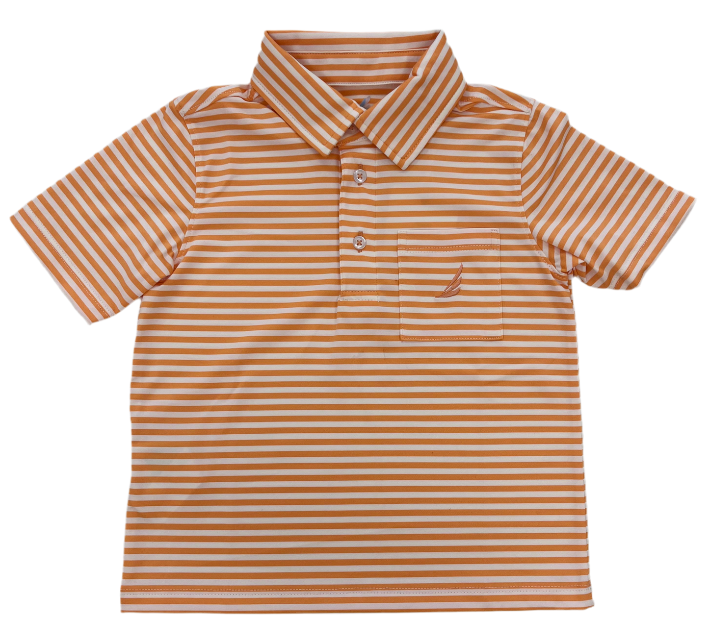 Brooks Orange Stripe Polo