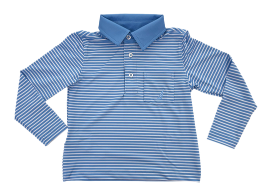 Banks Blue Stripe Polo