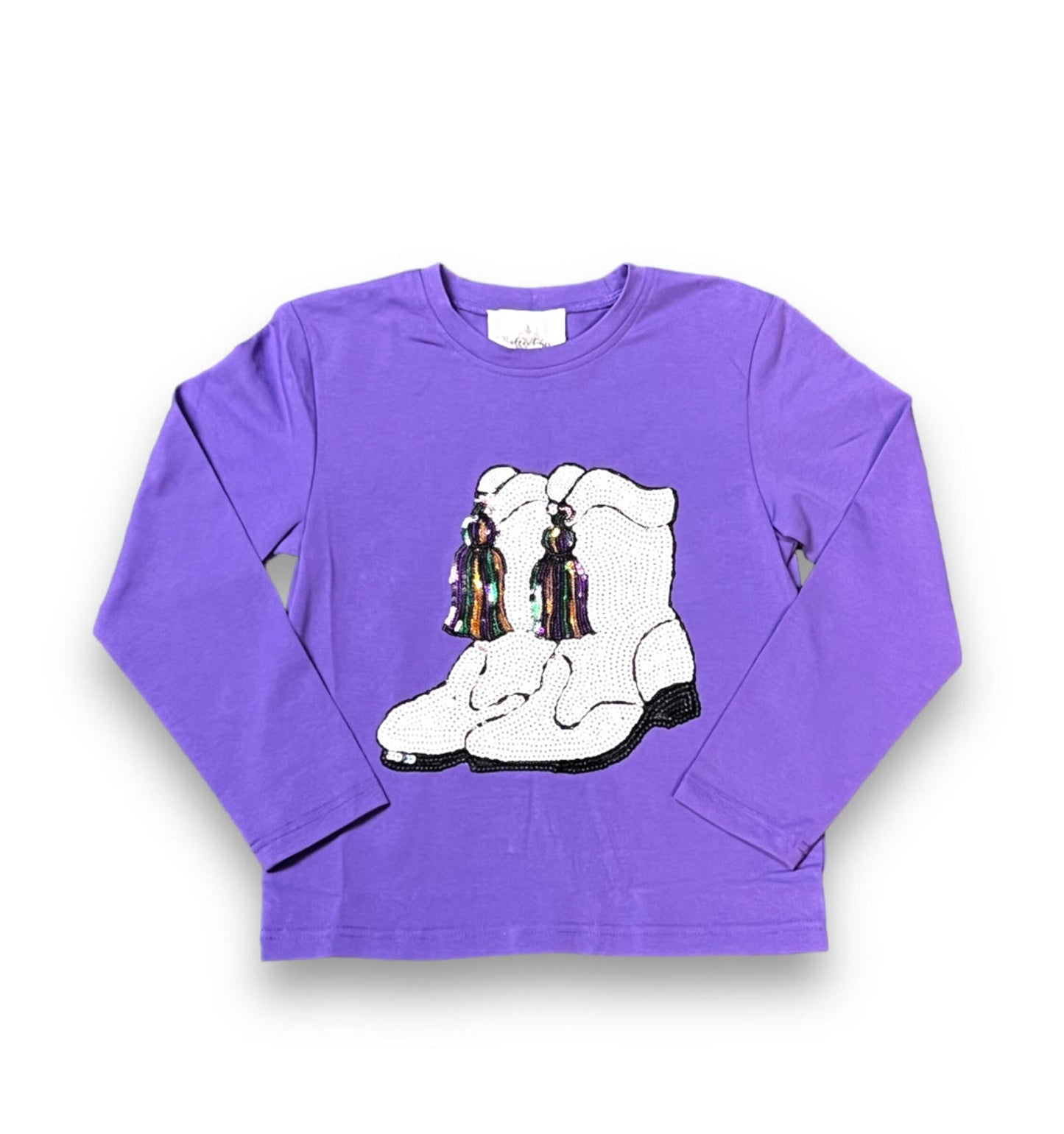 Mardi Gras Boots Long Sleeve Tee