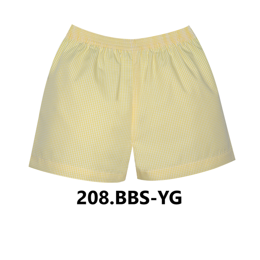 Yellow Gingham Bennett Short