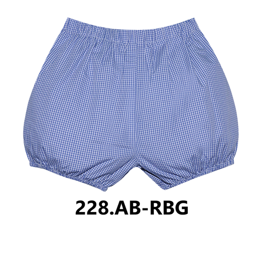 Royal Blue Gingham Alexander Bloomer Short