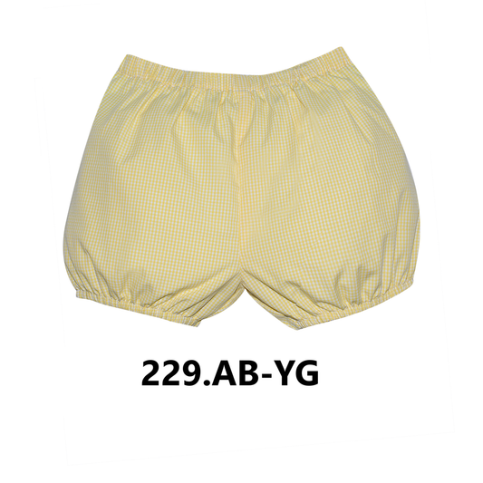 Yellow Gingham Alexander Bloomer Short