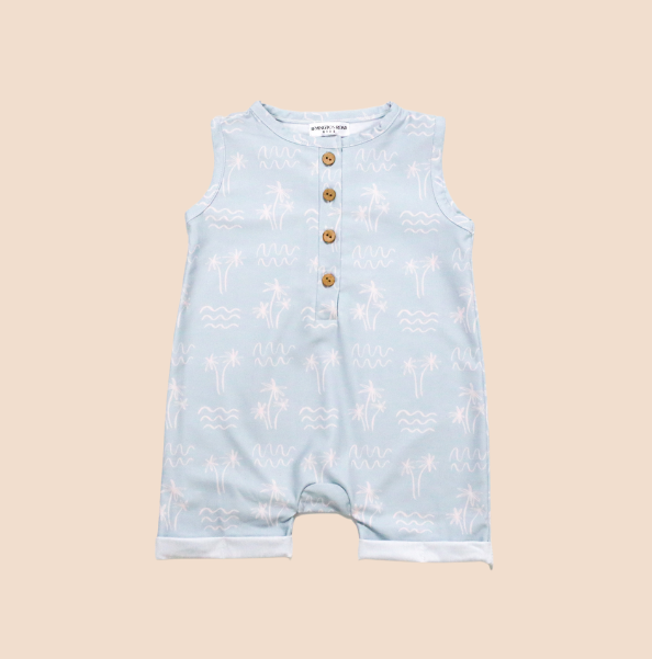 Palm Waves Sleeveless  Shortall