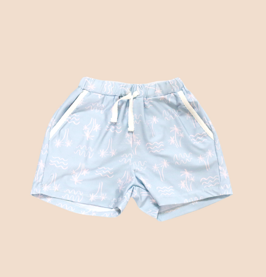 Palm Waves Pull-on Shorts